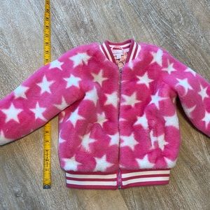 Faux fur star jacket